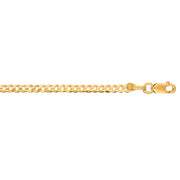 10K Yellow Gold 2.8mm Comfort Curb Chain Necklace
