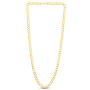 10K Yellow Gold 6.2mm Lite Comfort Curb Chain Necklace