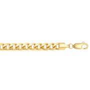 10K Yellow Gold 5.5mm Semi-Solid Miami Cuban Bracelet