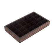 Stackable Jewelry Tray- Cufflinks (Brown)