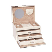 The Madison Jewelry Box (Ivory/Taupe/Brown)