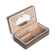 The Madison Jewelry Case (Ivory/Taupe/Brown)