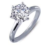 Sterling Silver 1.28 Carat Solitaire Ring
