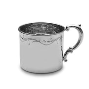 Empire Sterling Silver Floral Baby Cup