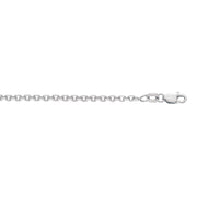 Sterling Silver 2.75mm Diamond Cut Cable Chain Necklace