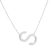 Sterling Silver S Letter Necklace
