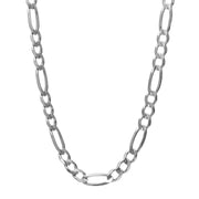 Sterling Silver 4.7mm Figaro Chain Necklace