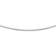 Sterling Silver 3.2mm Semi-Solid Wheat Chain Necklace