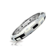 Sterling Silver Art Deco Stackable Bangle