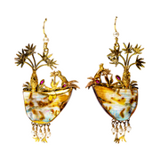 Two-Tone Gold Kimberly McDonald Boulder Natural Opal Earrings