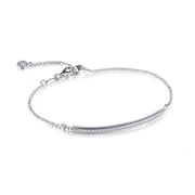 Sterling Silver Adjustable Bar Bracelet