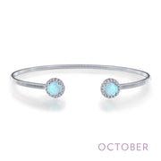 Sterling Silver October Birthstone Bracelet