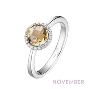 Sterling Silver November Birthstone Ring