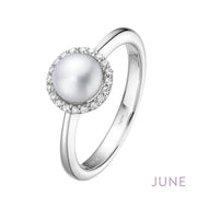 Sterling Silver June Birthstone Ring
