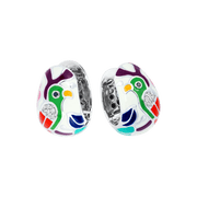 Sterling Silver Perroquet Earrings