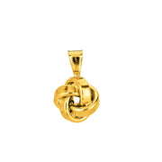 14K Yellow Gold Small Love Knot Necklace