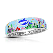 Sterling Silver Dolphin Bangle