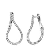 Sterling Silver Infinity Hoop Earrings