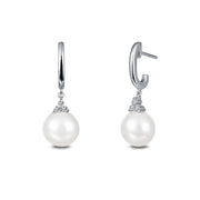 Sterling Silver Cultured Freshwater Pearl Earrings