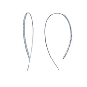 Sterling Silver Large Open Hoop Earrings