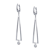 Sterling Silver Frameless Geometric Earrings