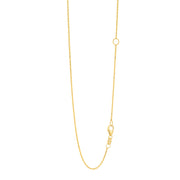 14K Yellow Gold 1.1mm Extendable Chain Necklace