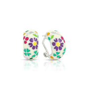 Sterling Silver Flower Garden Earrings