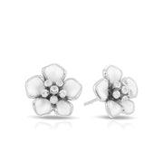 Sterling Silver Forget Me Not Earrings
