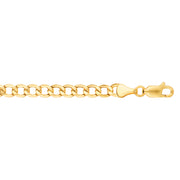 14K Yellow Gold 5.3mm Lite Curb Chain Necklace