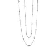 Sterling Silver Classic Station Necklace