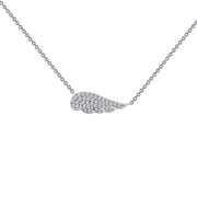 Sterling Silver 0.33 Carat Angel Wing Necklace