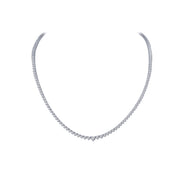 Sterling Silver 6.73 Carat Choker Necklace