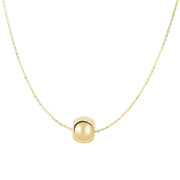 14K Yellow Gold Rondel Necklace