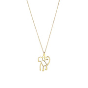 14K Yellow Gold Monkey Necklace