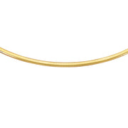 14K Yellow Gold 4mm Classic Omega Necklace