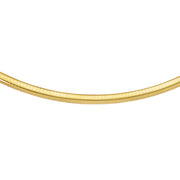 14K Yellow Gold 6mm Classic Omega Necklace