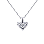 Sterling Silver Simple Heart Pendant Necklace