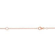 14K Rose Gold 1.2mm Extendable Chain Necklace