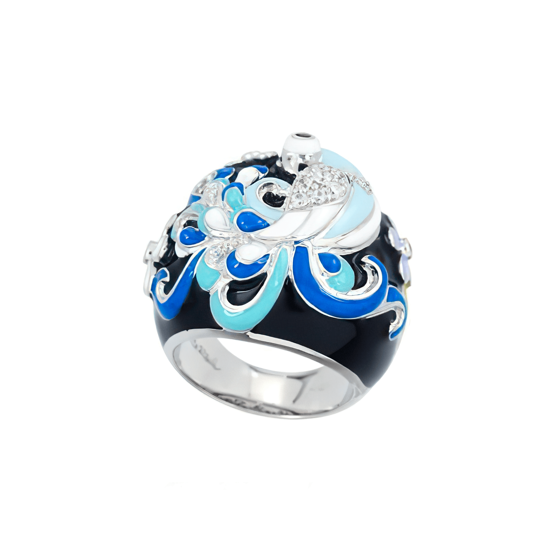 925 Sterling Silver Peacock Style Finger Ring For women