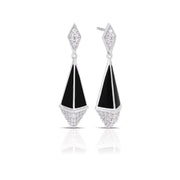 Sterling Silver Pyramid Earrings