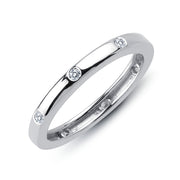 Sterling Silver 0.14 Carat Eternity Band