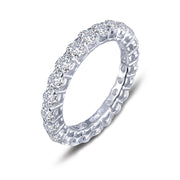 Sterling Silver 2.53 Carat Eternity Band