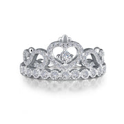 Sterling Silver Crown Eternity Ring