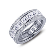 Sterling Silver 4.68 Carat Anniversary Eternity Band