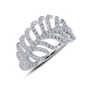 Sterling Silver Intricate Feather Ring