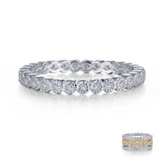 Sterling Silver 0.29 Carat Stackable Eternity Band