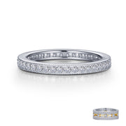 Sterling Silver 0.60 Carat Stackable Eternity Band