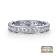 Sterling Silver 0.90 Carat Stackable Eternity Band