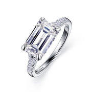 Sterling Silver East-West Engagement Ring