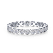 Sterling Silver 0.44 Carat Eternity Band